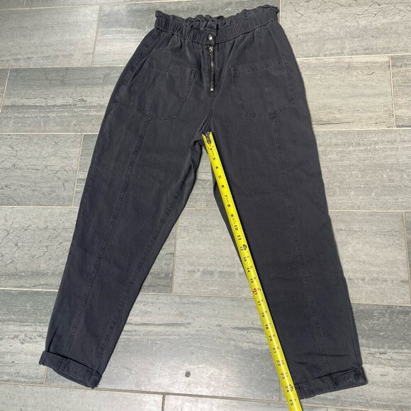 Blank NYC Down to Earth Paper-bag Waist Jogger Style Pants Charcoal Grey Size 28 - Picture 9 of 13